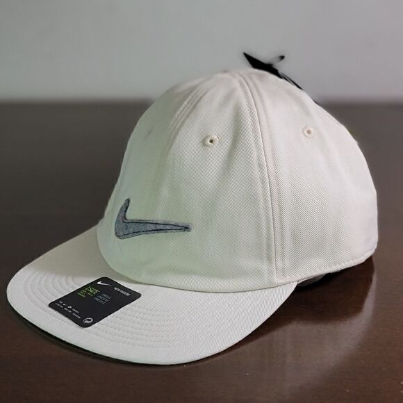 Nike Sportswear NSW Heritage 86 Off-White Color Grey Recycled Swoosh Logo Visor main image 10